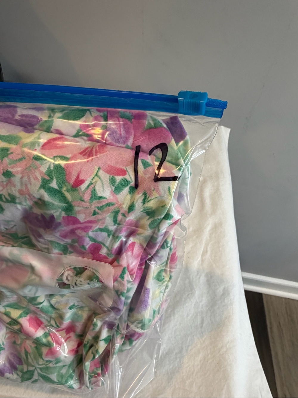 Vintage Carlton Hall 100% cotton floral house coat robe made in USA size large - Picture 7 of 7